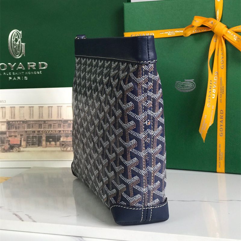 Goyard Conti pouch in the navy blue