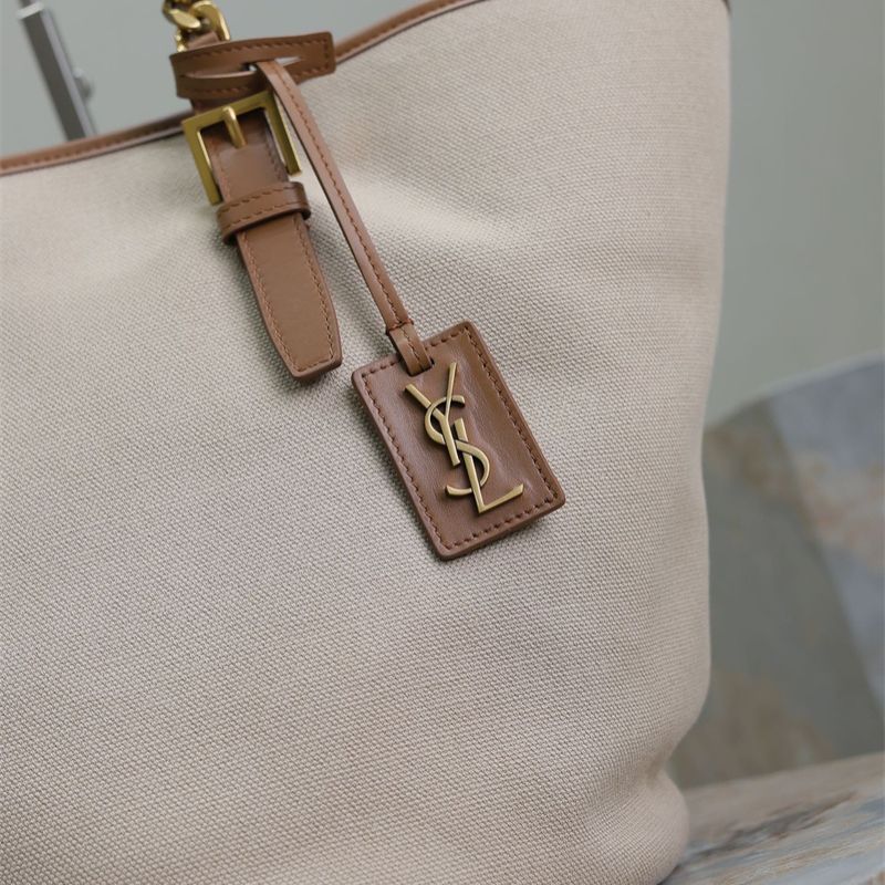 Saint Laurent Cassandre-tag canvas tote bag