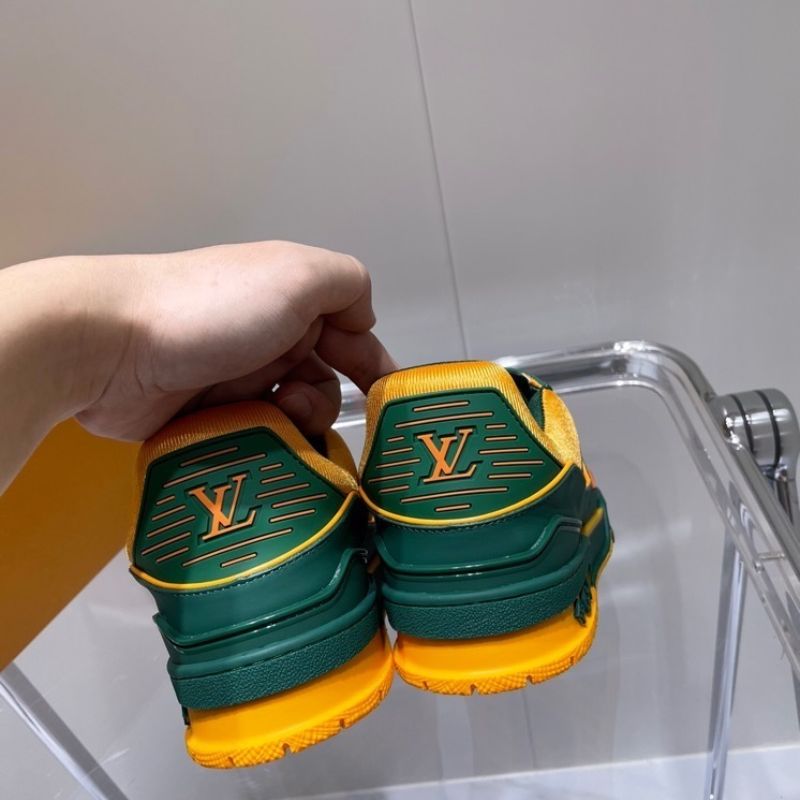 Louis Vuitton Trainer Green Orange Men's.