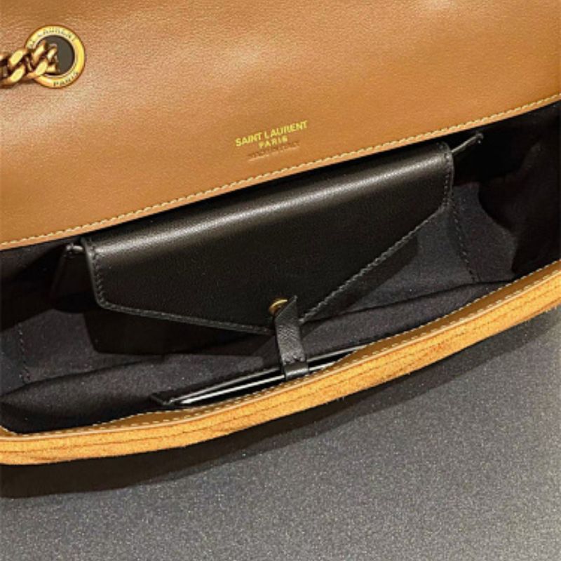 Saint Laurent Loulou Small in suede bag.