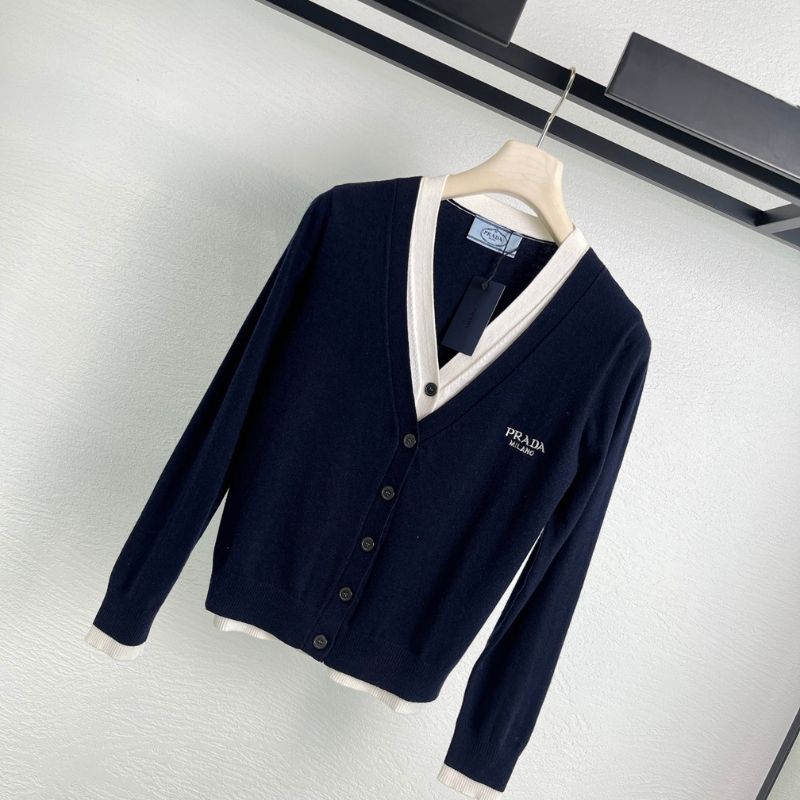 Prada cropped wool cardigan.