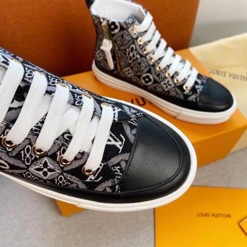 Louis Vuitton Stellar Sneaker Boot in the black monogram canvas