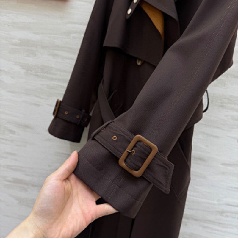 Hermès double-breasted style trench coat