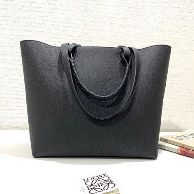 Loewe Anagram small leather tote bag.