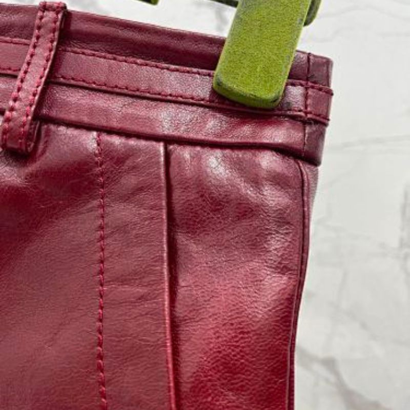 Gucci Leather Pant with Horsebit