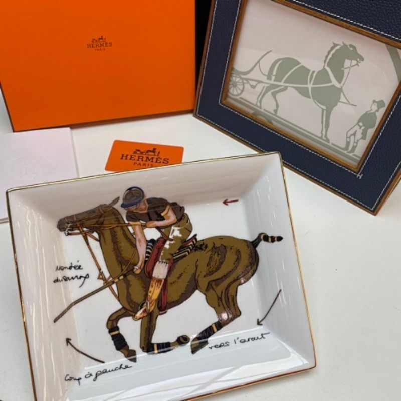 Hermès "Harnessing the World" Porcelain Tray