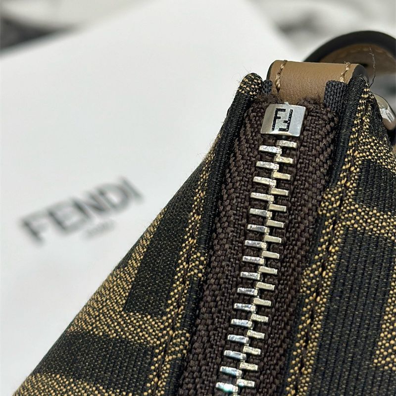 Fendi After Mini Bag in the classic brown and tan color combination