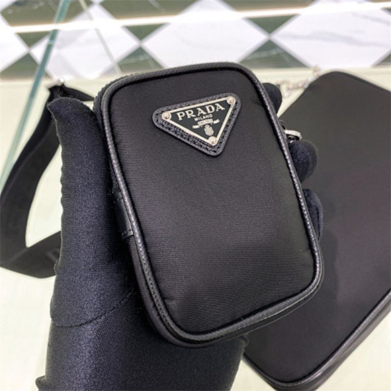 Prada Re-Nylon and Saffiano Leather Shoulder Bag,