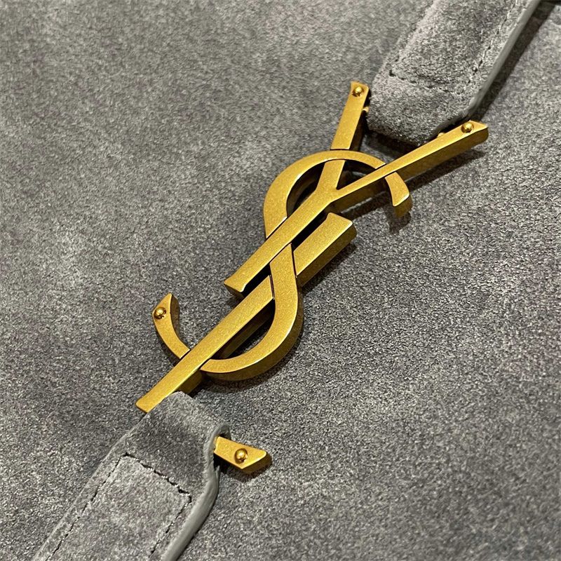 Saint Laurent Le 5 à 7 Bea tote bag in suede.