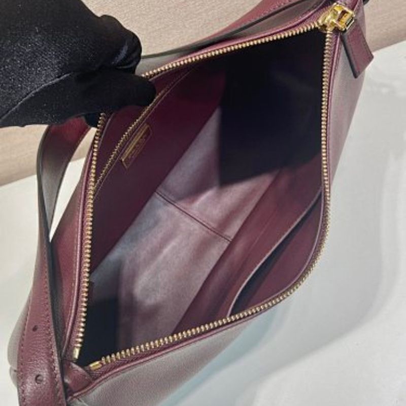 Prada Aimée Medium Leather Shoulder Bag
