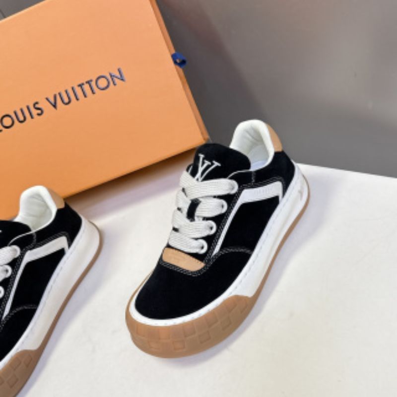 Louis Vuitton LV Skate Sneaker in the black and gum colorway.
