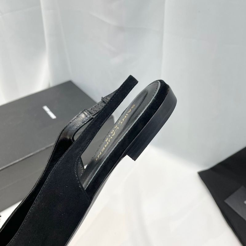 Saint Laurent Maxine sling-back ballerina flats.