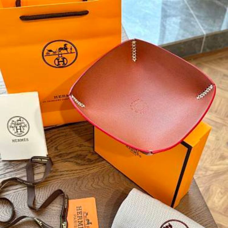 Hermès leather change trays