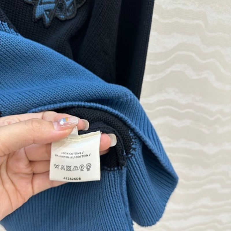 Hermès "Candy Libris" long-sleeve twillaine sweater