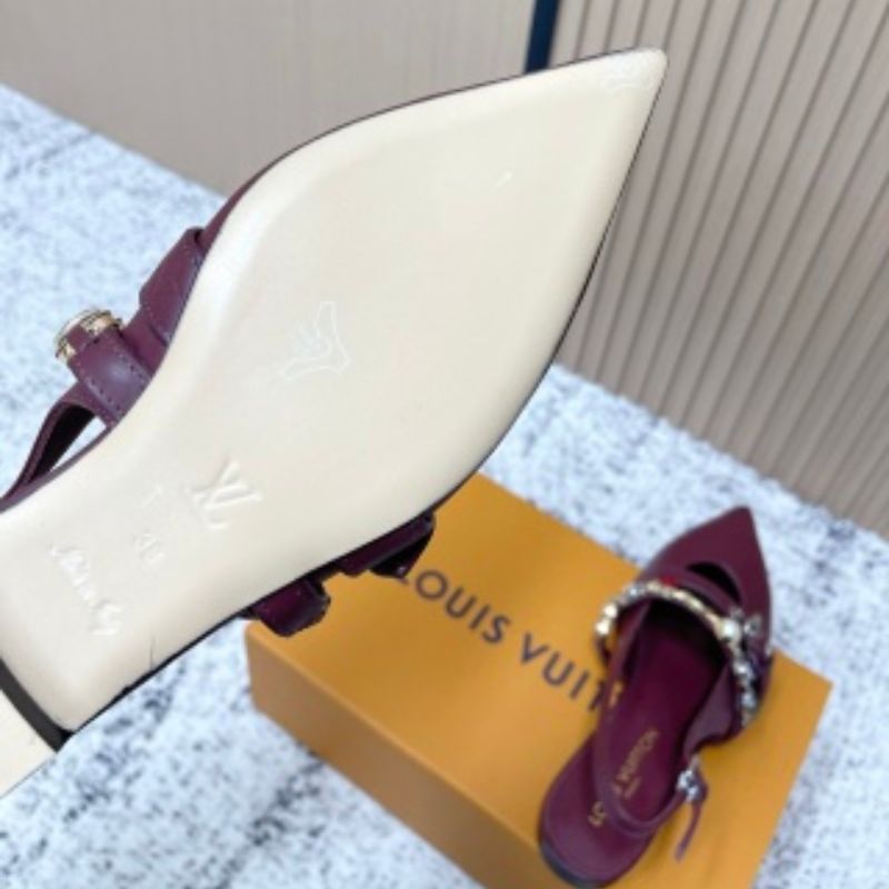 Louis Vuitton LV Vibe Slingback Flat Ballerinas