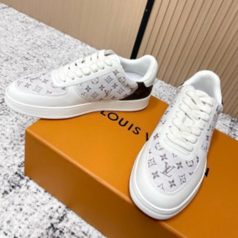 Louis Vuitton Rivoli Sneakers in white leather.