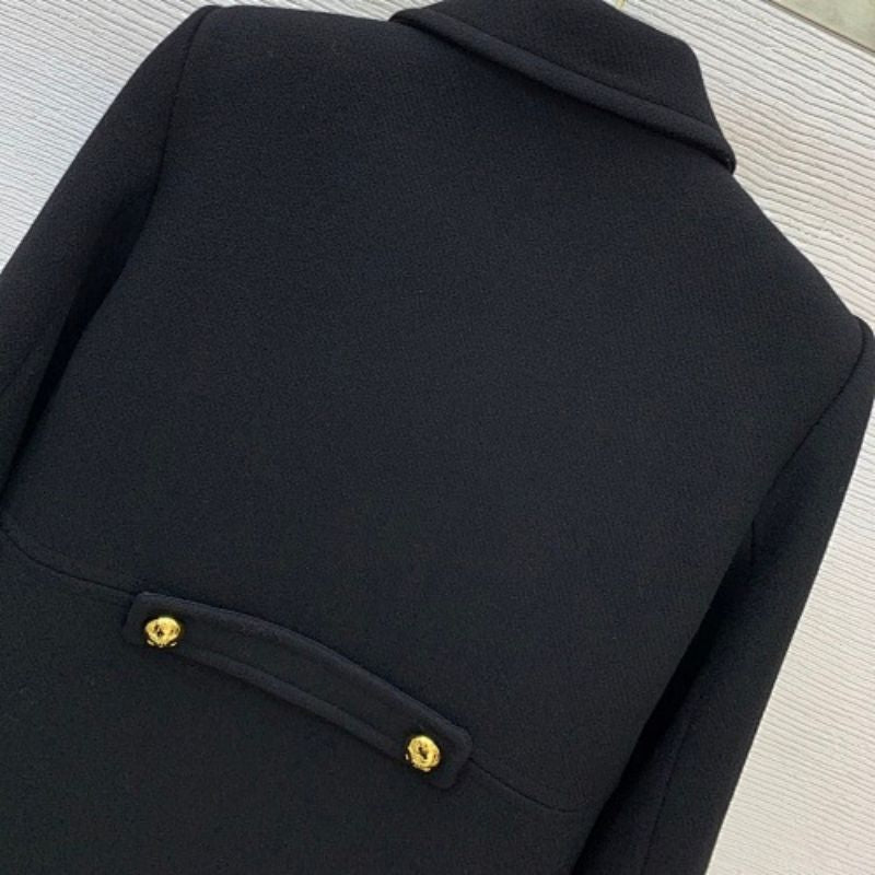 Celine double-breasted coat in double faced cashmere.