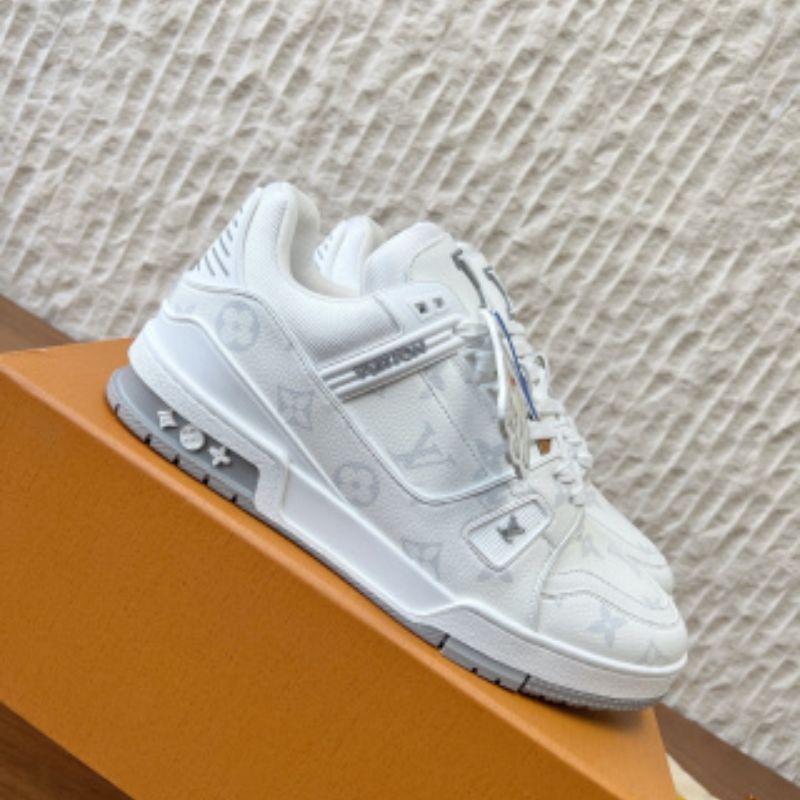 Louis Vuitton LV Trainer in a white Monogram