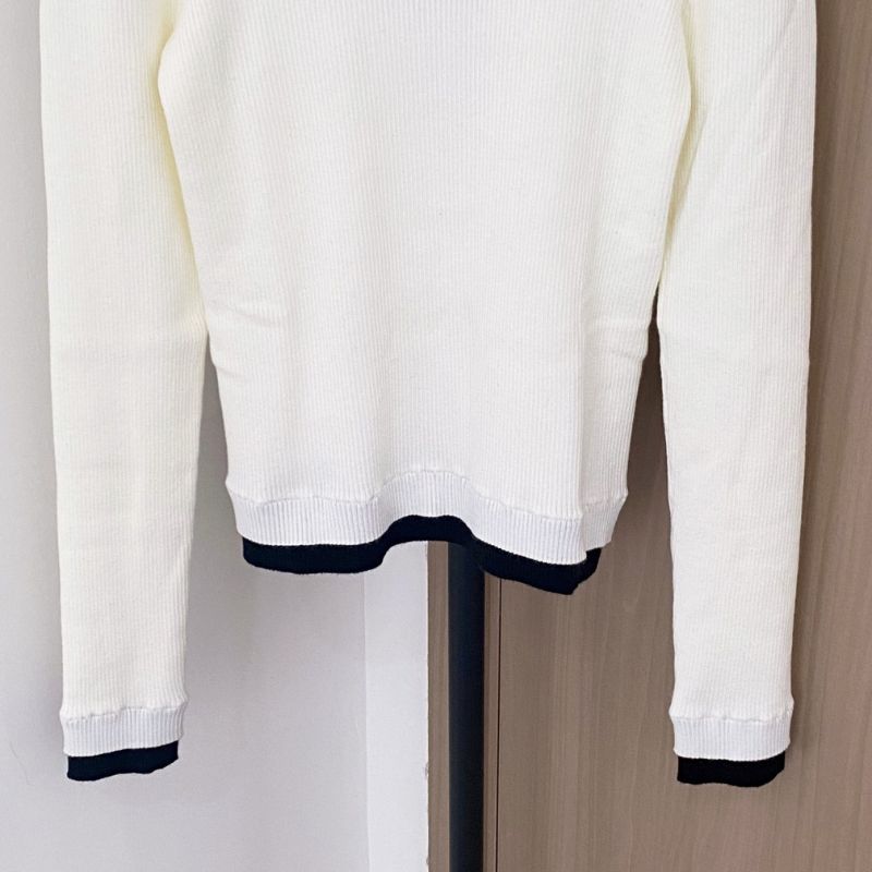 Prada crew-neck sweater with a ribbed knit texture