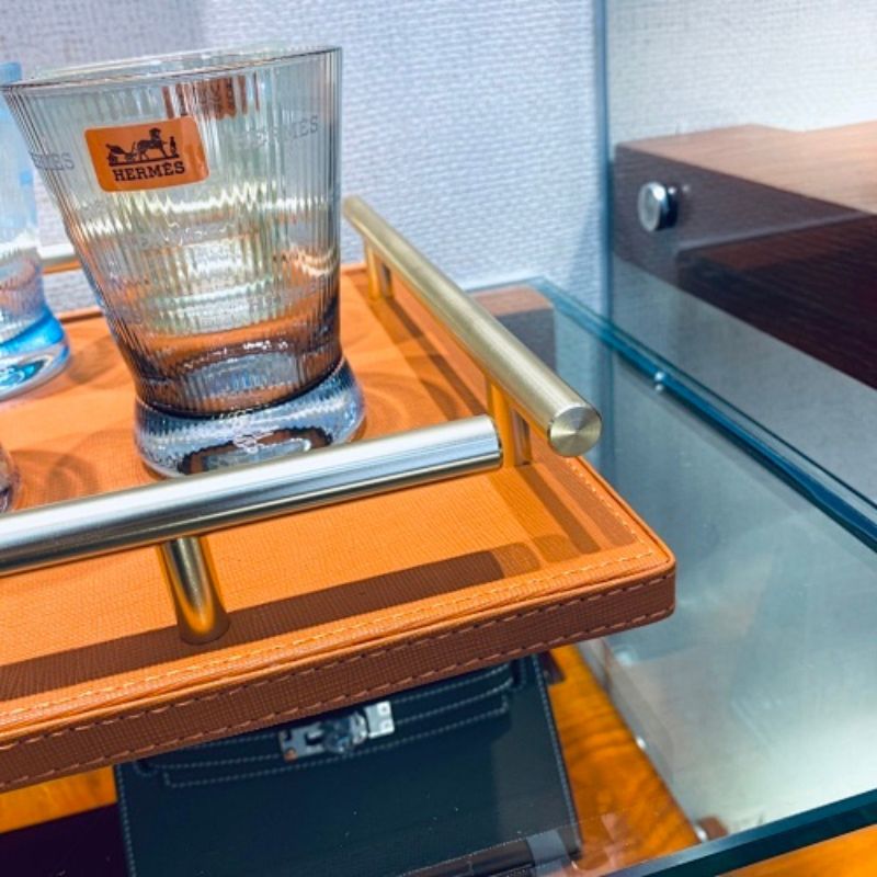 Hermès handmade crystal drinkware collection,