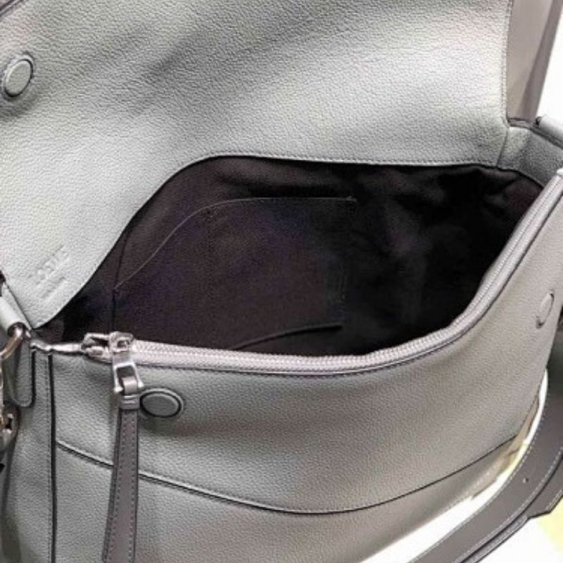 Loewe Puzzle Messenger grey-blue bag