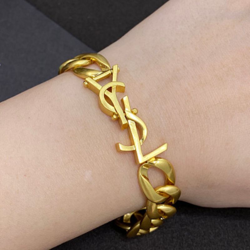 Saint Laurent YSL Curb Chain Bracelet