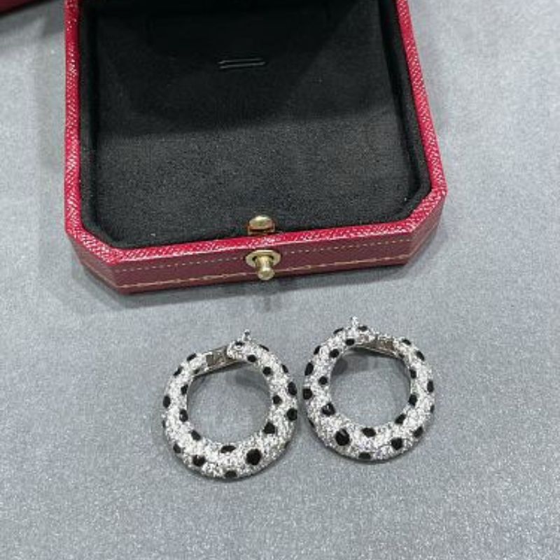 Panthère de Cartier Spotted Hoop Earrings,