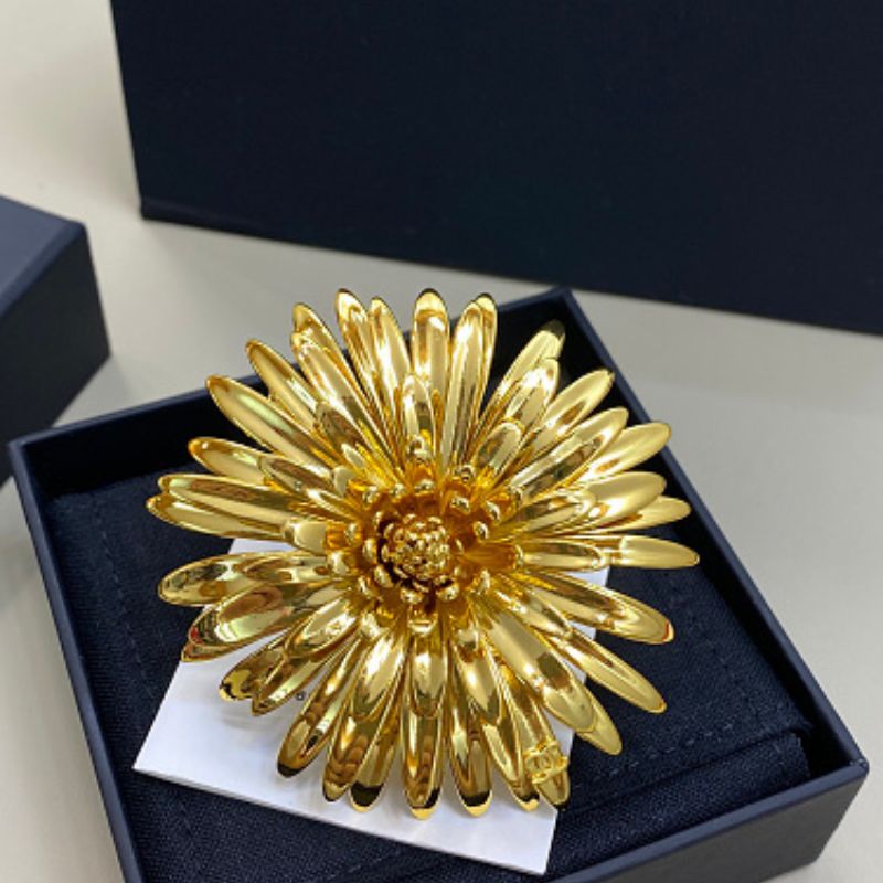 Chanel Sculptural Camellia Dahlia Brooch