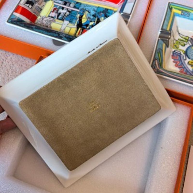 Hermès porcelain change trays