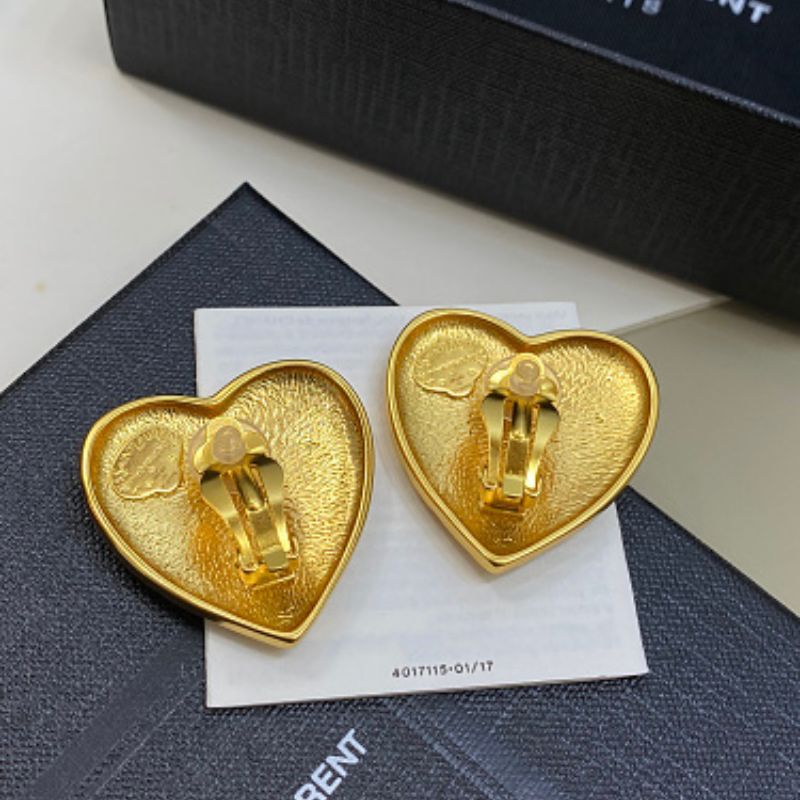 Yves Saint Laurent (YSL) statement drop earrings,