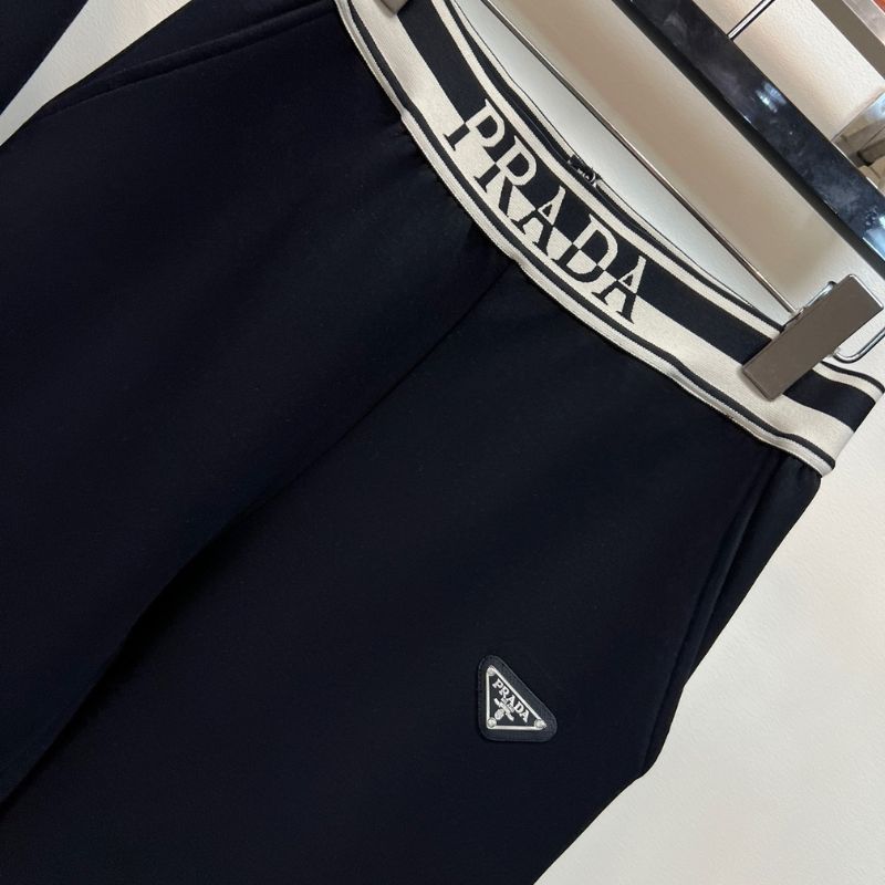 Prada cropped hoodie and sweatpants tracksuit