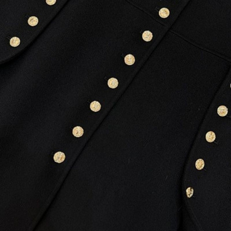 Celine Officer cape in black,