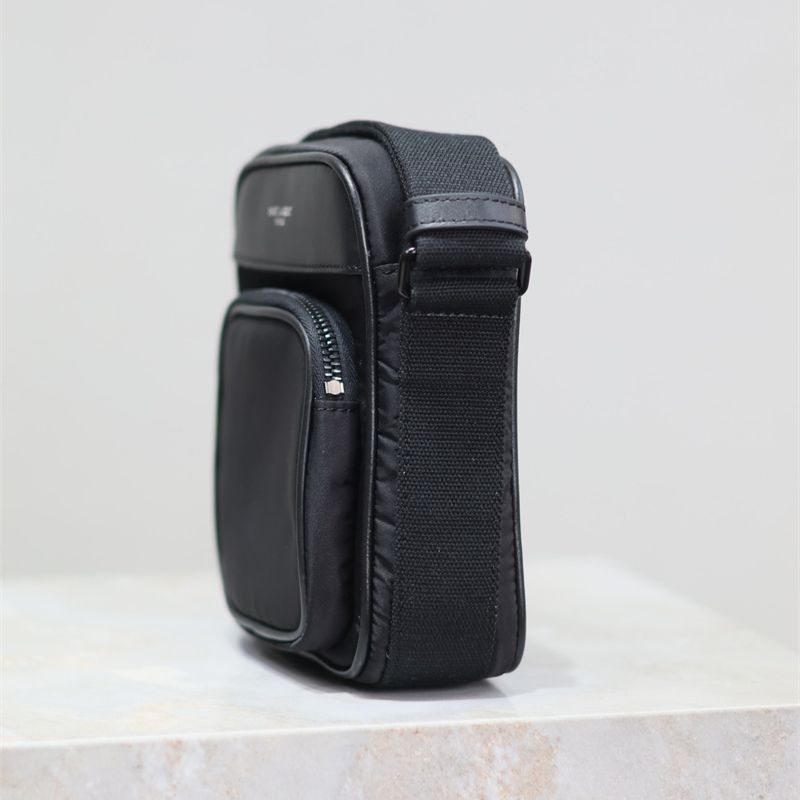 Saint Laurent City Mini Camera Bag in nylon.