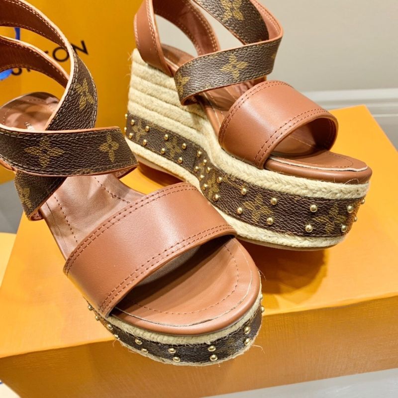 Louis Vuitton Boundary Wedge Sandal.