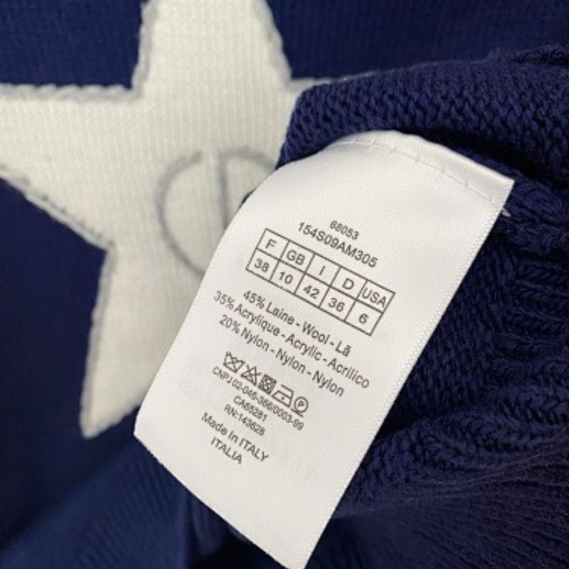 Christian Dior star-motif knit sweaters,