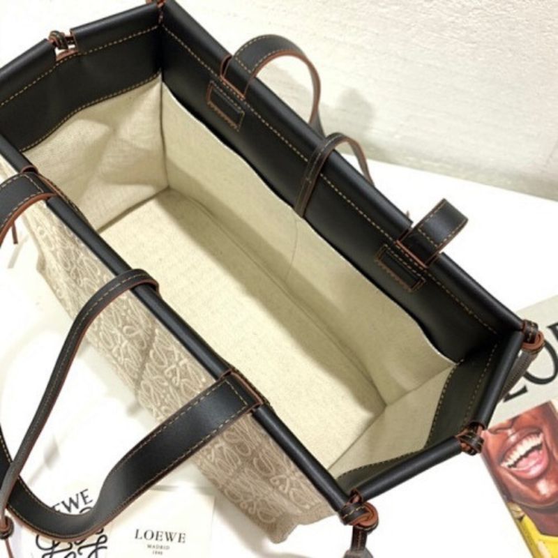 Loewe Small Cushion Tote Bag With knotted leather straps.