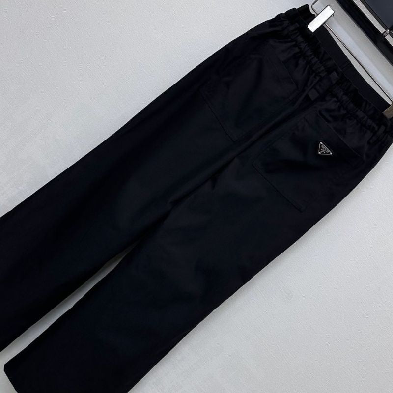 Prada wide-leg drawstring pants.