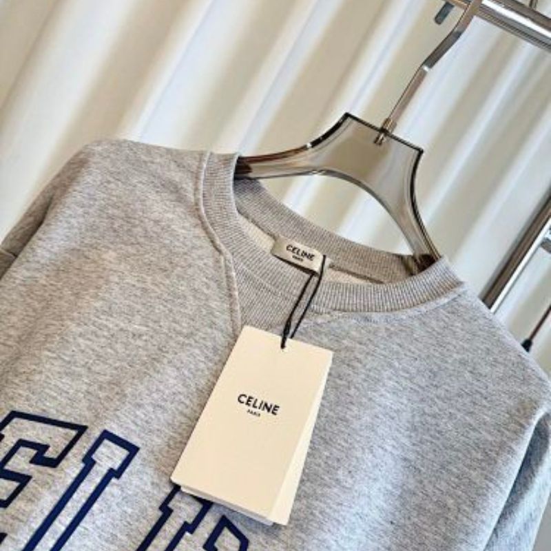 Celine Loose Sweatshirt in Cotton Fleece,