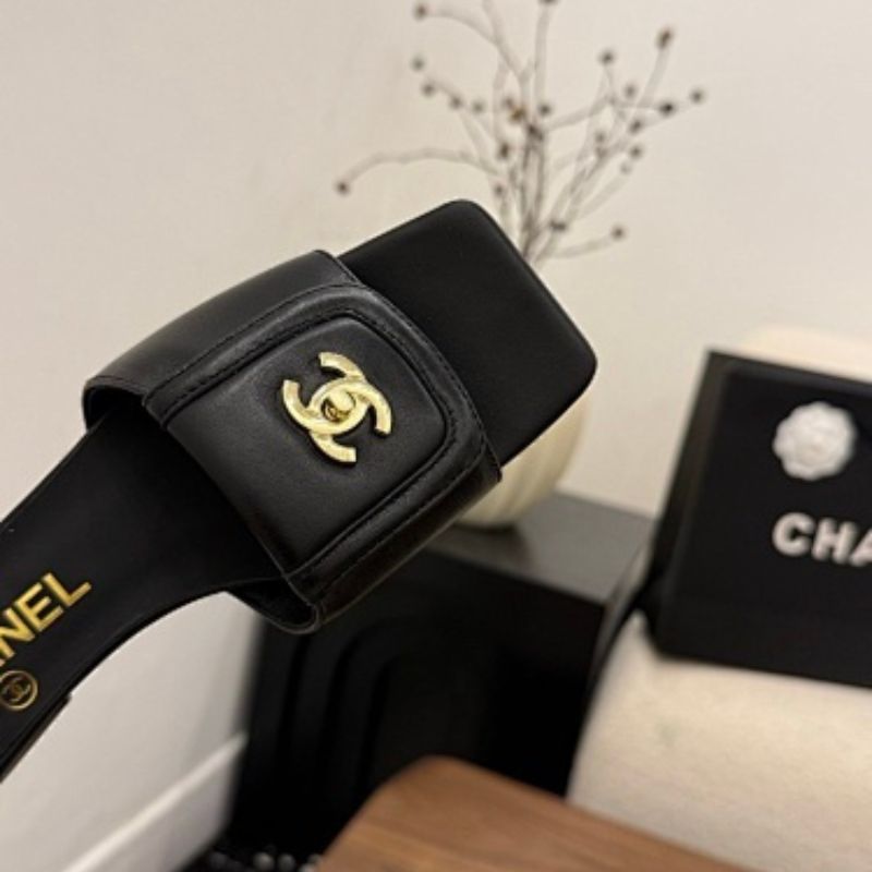 Chanel Turnlock Padded Mules