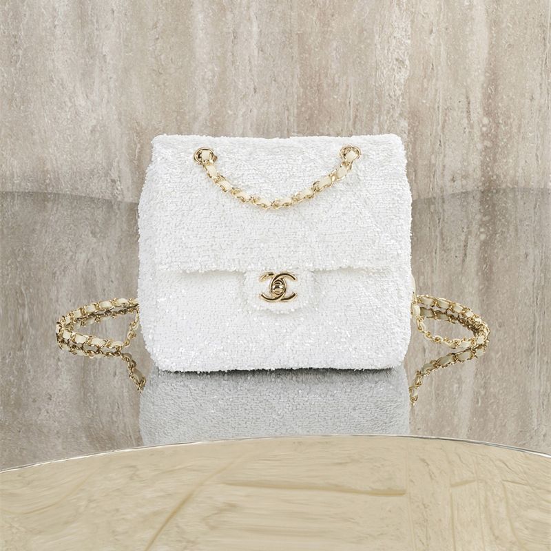 Chanel quilted sequins Flap Bag