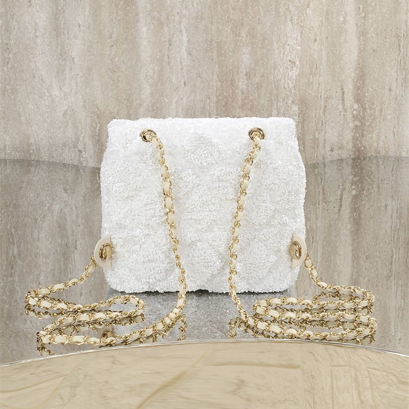 Chanel quilted sequins Flap Bag
