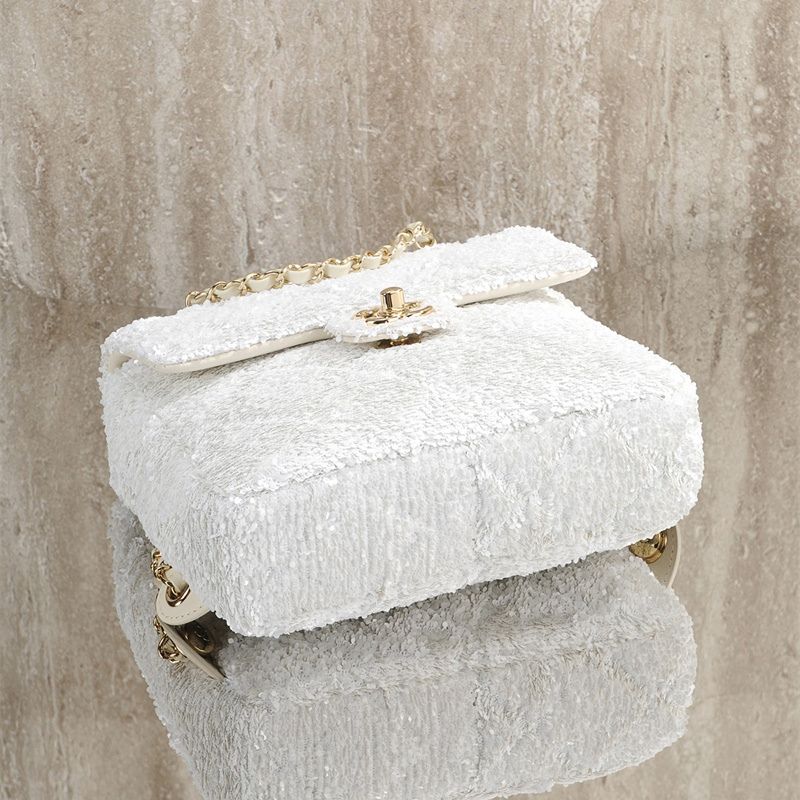 Chanel quilted sequins Flap Bag