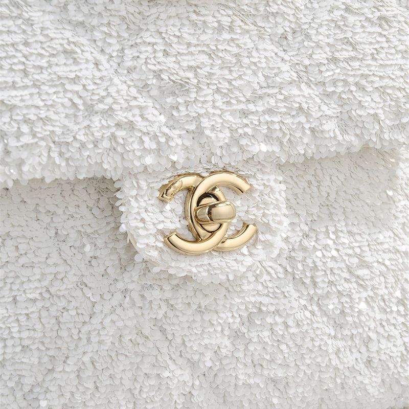 Chanel quilted sequins Flap Bag