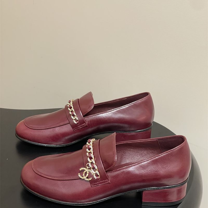 Chanel CC Logo Chain Loafers