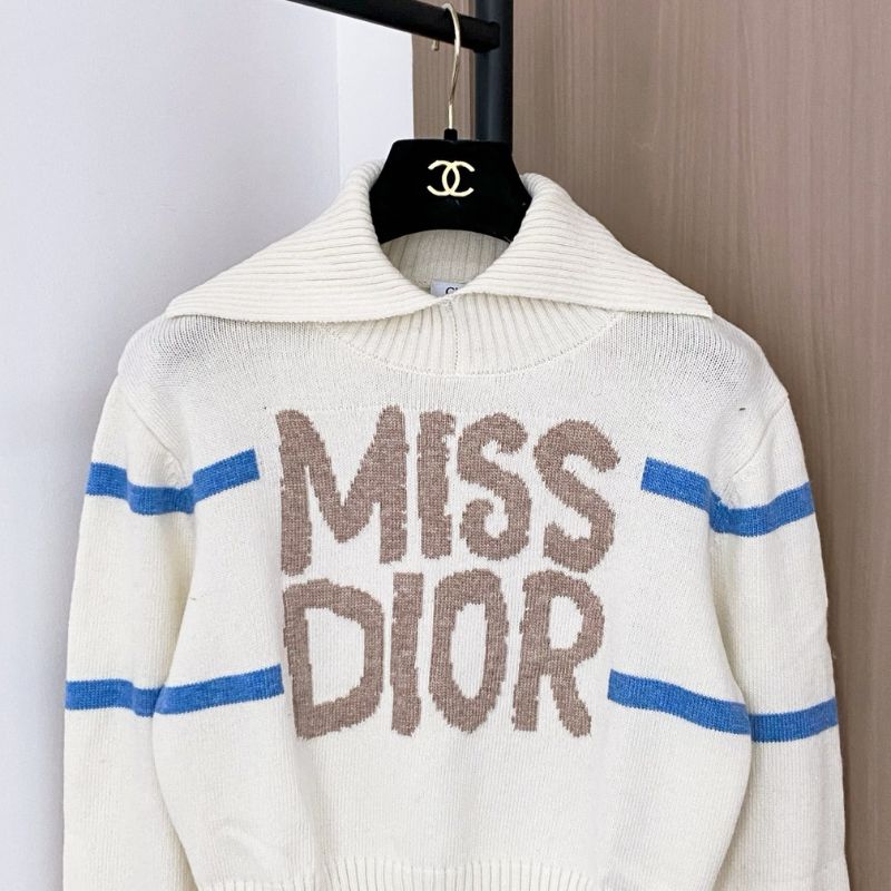 Miss Dior Alps Mock Neck Sweater