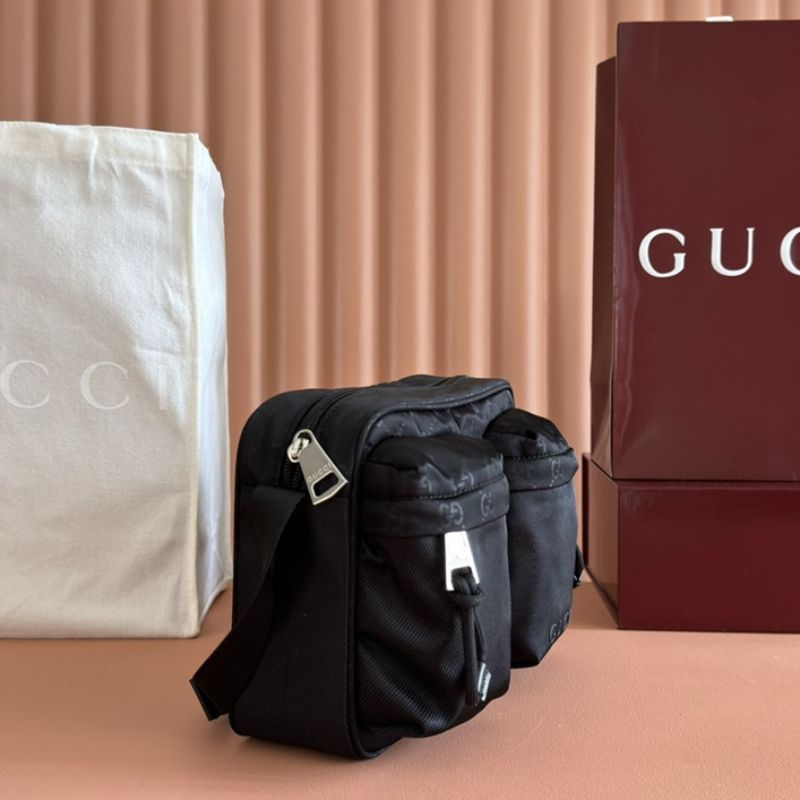 Gucci Nexus small crossbody bag in black GG nylon
