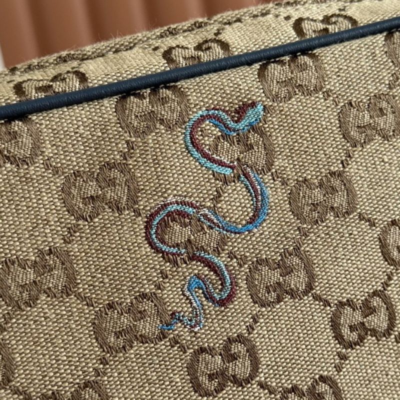 Gucci Ophidia Small Camera Kingsnake print Bag