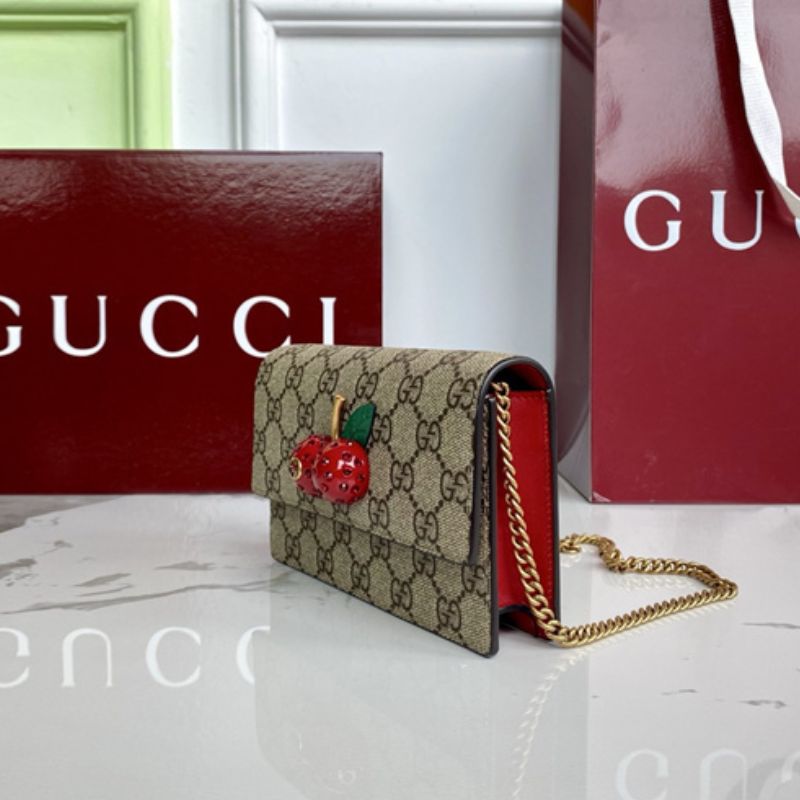 Gucci GG Supreme Mini Bag with Cherries.