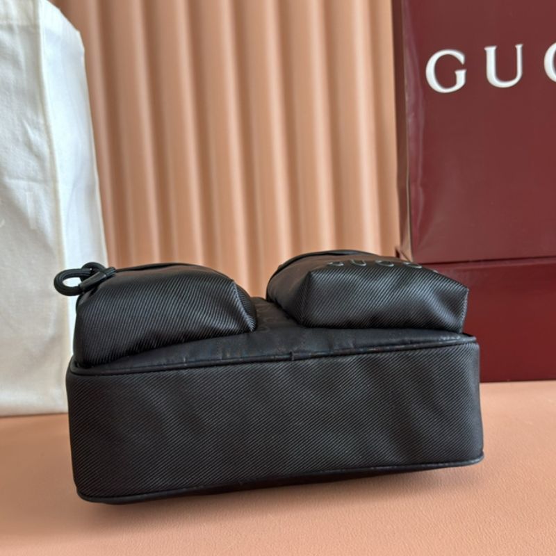Gucci Nexus small crossbody bag in black GG nylon