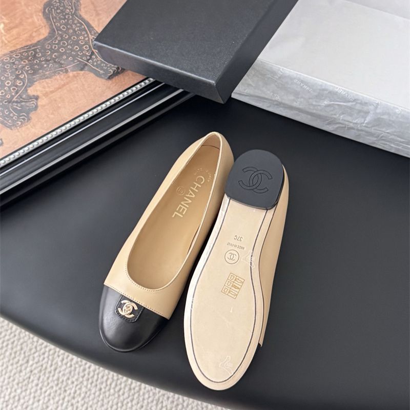 Chanel two-tone ballet flats